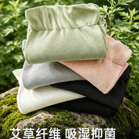 Mugwort Infused Loose-Fit Sleep Socks for Men and Women, Non-Binding Ankle Socks for Postpartum and Elderly