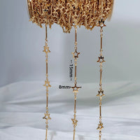 DIY Perler Bead Chain with Hollow Star Pendant for Bracelets, Necklaces, and Tassel Bags