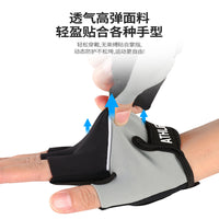 Women's Anti-Slip Air Cushion Shock Absorbing Half Finger Fitness Gloves for Yoga and Workout, Breathable and Wear-Resistant