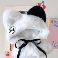 Doll Cloak Cape for 10cm/20cm Cotton Dolls, Cute Starry Rabbit Fur Design