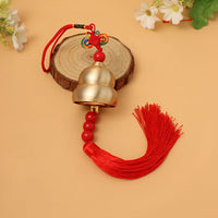 Pure Copper Gourd Wind Chime with Multiple Bells for Home Decor and Car Hanging