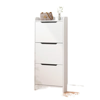 Ultra-Thin Shoe Cabinet for Entryway, 12cm Narrow Flip-Drawer Shoe Rack