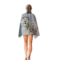 Snow Leopard Mountain Animal Quick Dry Beach Towel for Travel, Pool, Yoga, Gym, Sports