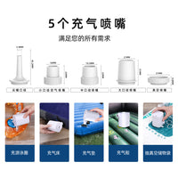 Portable USB Electric Air Pump for Inflatables and Deflation, Rechargeable