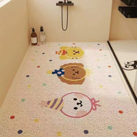 Non-Slip PVC Looped Coil Shower Mat for Bathroom Drainage