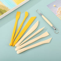 8-Piece Pottery Clay Sculpting Tool Set for DIY Crafting and Shaping