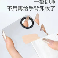 Makeup Foundation Concealer Palette with Finger Ring and Mixing Spatula