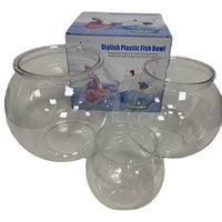 Desktop Round Fish Tank Small Goldfish Bowl Plastic Landscape Ecological Aquarium Transparent Shatterproof