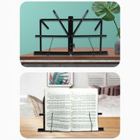 Desktop Sheet Music Stand for Guzheng Erhu Guitar Violin - Foldable Portable Music Score Book Reading Stand
