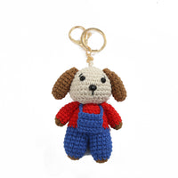 Handmade Zodiac Animal Crochet Doll Keychain Pendant