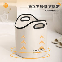 Portable Folding Foot Bath Basin with Thermal Insulation for Travel and Home Use