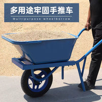 German Single-Wheel Garden Cart with Dump Function for Home and Farm Use