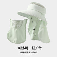 Women's Summer Sun Hat with Wide Brim, Neck Flap, Breathable, Quick-Dry, Ponytail-Friendly for Outdoor Activities