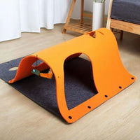 Cat Tunnel Play Mat with Scratch Pad - Multi-functional Pet Toy for All Seasons
