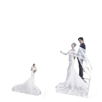 Acrylic Crystal Photo Frame Desktop Display Stand A4 Certificate Award Transparent Picture Frame