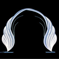 Wedding Arch Backdrop Metal Frame with LED Lights for Event Decoration