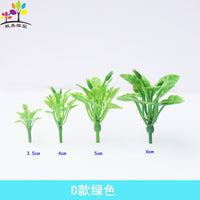 100-Piece Miniature Artificial Flower & Grass Model Set for Micro Landscape Decor