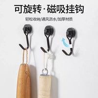 Magnetic Hooks Heavy Duty Refrigerator Magnets Swivel Magnetic Hangers for Storage, No Drilling Required