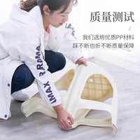 Thickened Plastic Stool for Home and Commercial Use, Dining Table Square Stool, Durable and Heavy-Duty