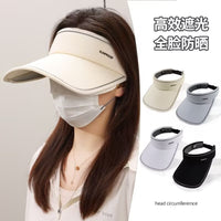Unisex Retractable Brim Sun Visor Hat for Outdoor Cycling and UV Protection