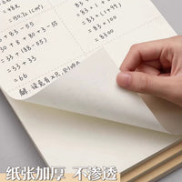 Partitioned Draft Paper Notebook for Students, Thickened Writing Pad for Exams and Study