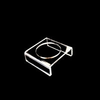 Acrylic U-Shaped Ball Display Stand for Basketball, Football, Volleyball