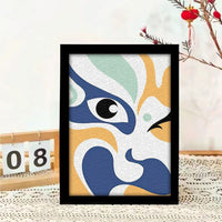 Intangible Cultural Heritage Pulp Painting DIY Kit - Peking Opera Mask Texture Art