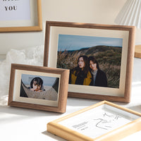 Multi-Photo Wood Picture Frame for Wall Mounting or Tabletop Display, 6-10 Inch Photos