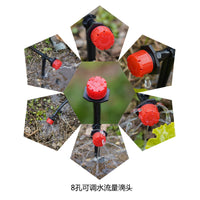 50m Adjustable Misting Cooling System with Timer for Garden Irrigation