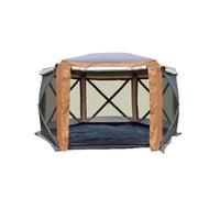Automatic Hexagonal Camping Tent with Car Tail Extension, Mosquito Net, and Rainproof Mesh