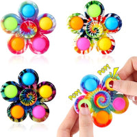 Five-Finger Camouflage Pop Fidget Spinner Toy for Stress Relief and Sensory Play