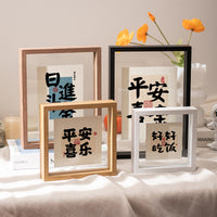 Double-Sided Transparent Glass Photo Frame for Desk Display, A4 Calligraphy & Painting Mount