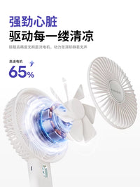 SOLE Handheld Portable USB Fan - Quiet, Strong Airflow for Desk, Travel, Dorm, Office, Outdoor, Camping