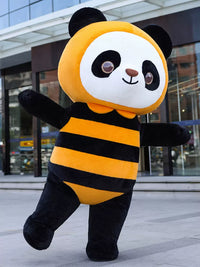 Inflatable Plush Cartoon Mascot Costume for Adults - Panda, Bee Bear, Bee Dog