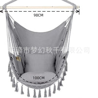 Nordic Style Foldable Rattan Hanging Chair for Indoor/Outdoor Balcony Relaxation