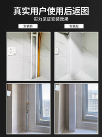 PVC Pipe Cover for Sewer Pipes, Gas Pipes, Bathroom, Balcony - Acrylic Carbon Crystal Board Decorative Shield