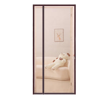 Magnetic Screen Door with Side Opening, Embroidered Mesh, Punch-Free Installation