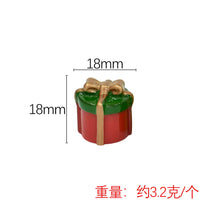 Christmas Gift Box Dollhouse Miniature Resin Ornament