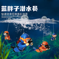 Floating Witch & Animal Aquarium Ornaments with Suction Cup