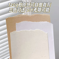 M5A7A6 Stone Grain Paper 120g Loose Leaf Refill for Journals and Scrapbooking