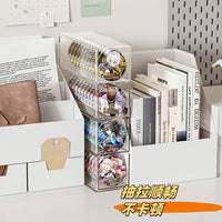 Clear Stackable Display Case for Badges and Pins, Large Capacity Storage Box for Collectibles