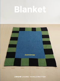 Memphis Plaid Flannel Throw Blanket for Napping and Home Decor