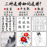 4K 8K Chinese Xuan Paper for Calligraphy and Painting - Raw, Ripe, and Semi-Ripe Options