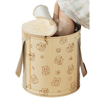 Portable Foldable Foot Spa Basin with Support Rods, Insulated Foot Soaking Tub for Home & Travel