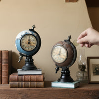 American Retro Globe Nordic Decorative Ornament Wine Cabinet Craft Study Room Office Home Decor Prop