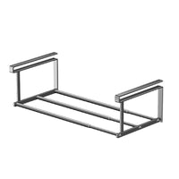 Kitchen Cabinet Organizer Shelf Retractable Storage Rack Multi-layer Pot and Basin Holder with Partition