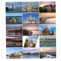 Finland Postcard Collection English Finnish Version Helsinki Nordic Nature Snow Scene Greeting Cards