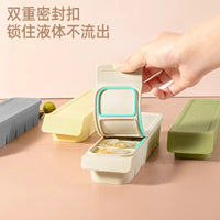 Silicone Ice Cube Tray with Lid for Baby Food Storage and Freezing, Food Grade Ice Maker Mold