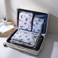 Portable Travel Storage Bags for Luggage, Drawstring and Zippered Organizer Pouches for Clothes and Underwear