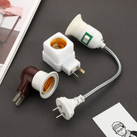 E27 Screw-in Lamp Holder with Switch Plug Adapter